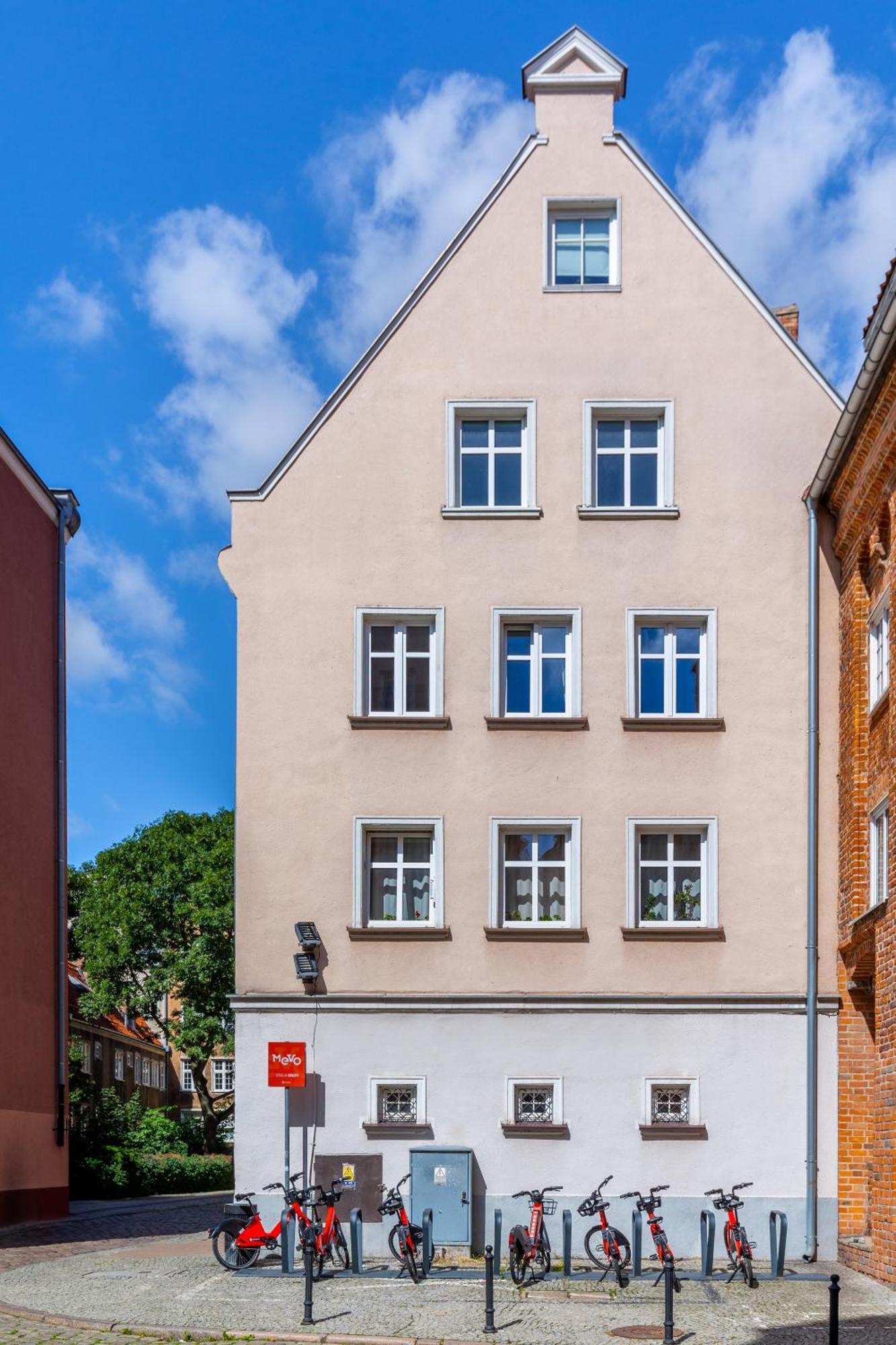 Stylowy Apartament W Sercu Starowki Z Widokiem Na Motlawe Gdańsk Buitenkant foto