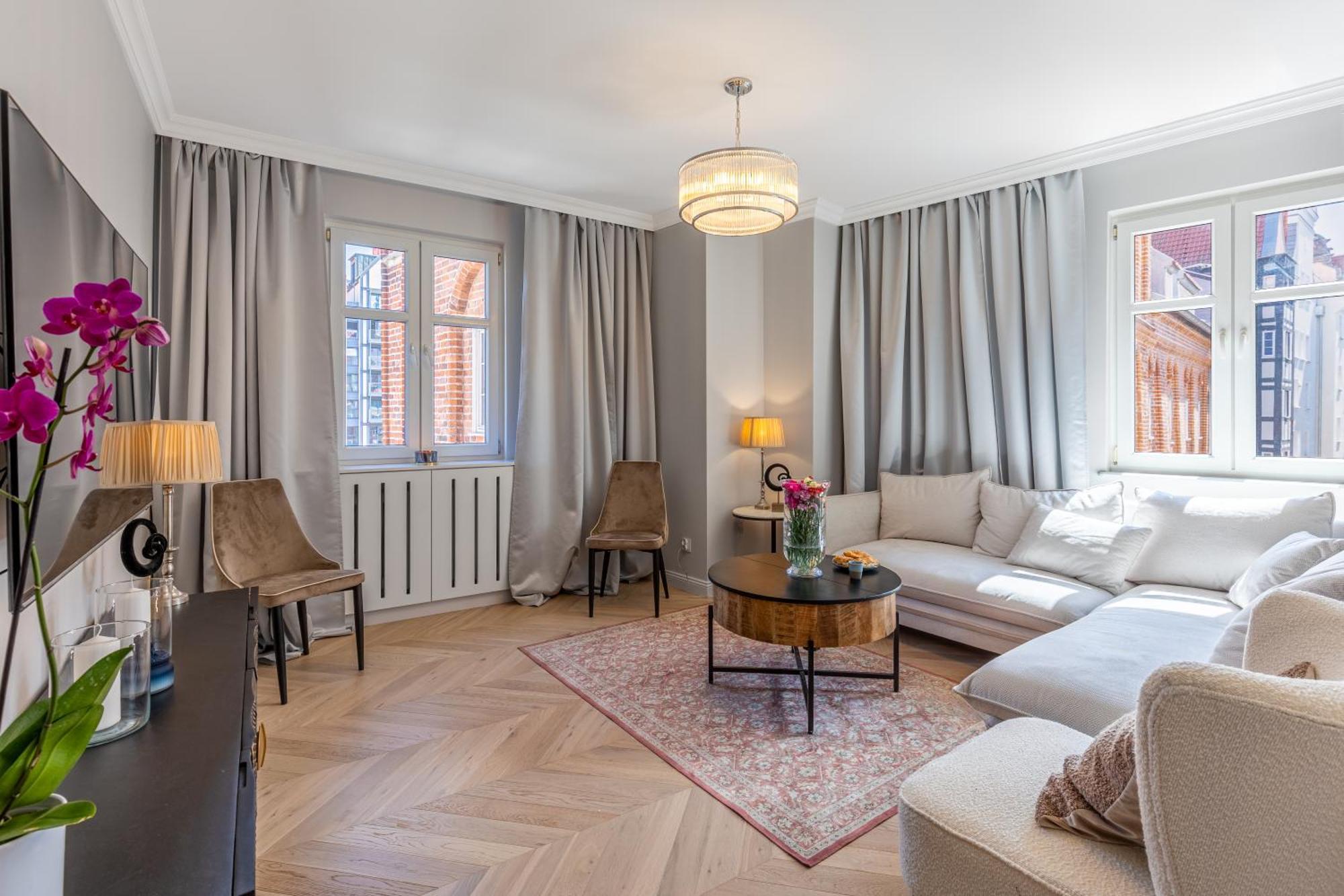 Stylowy Apartament W Sercu Starowki Z Widokiem Na Motlawe Gdańsk Buitenkant foto